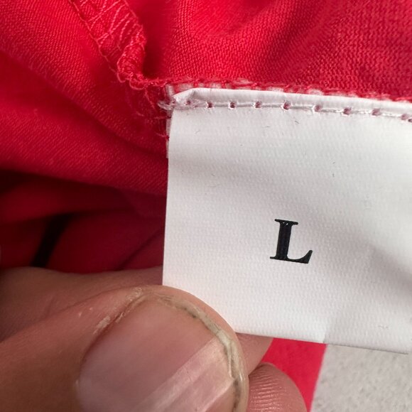 Red T-Shirt With Ace Of Hearts Playing Card Print Graphic Design Large Size - Picture 4 of 5